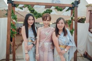ชุดไทยเจ้าสาว ชุดไทยจักรพรรดิ์ เช่าที่แบมบี้ เวดดิ้ง ห้วยขวาง